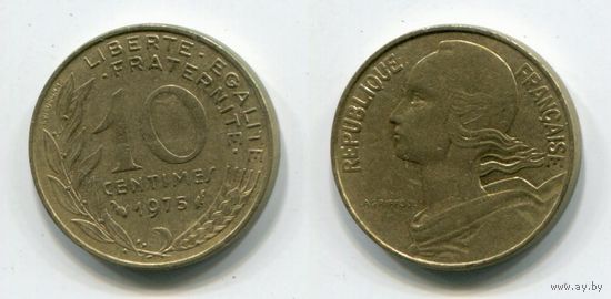 Франция. 10 сантимов (1975)