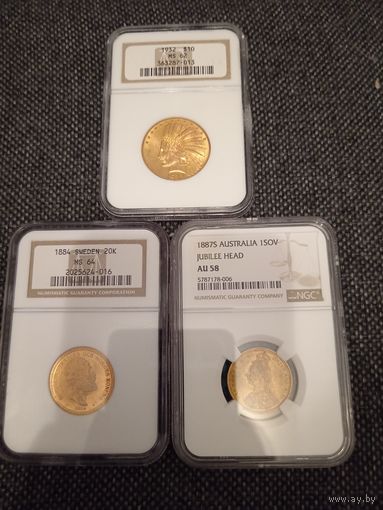 Монеты в слабах NGC