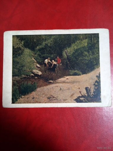 Почтовая карточка. Репродукция картины Ф. Решетникова. 25000 экз. 1948 год