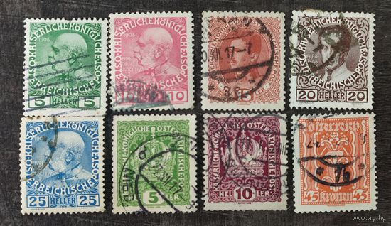 Марки Австрии 1908-1922гг. 1
