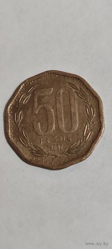 Чили 50 песос 2007