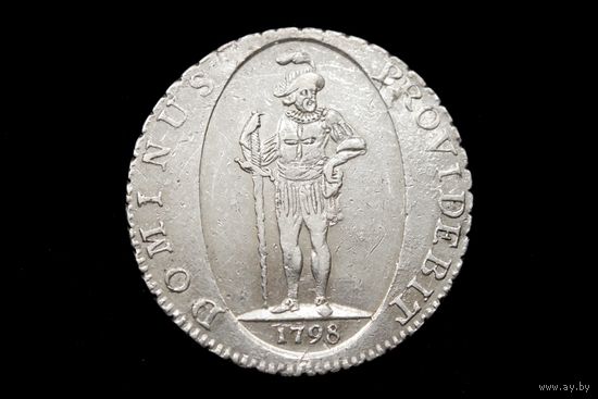 Талер 1798 г. Швейцария, Густав IV. Редкая!