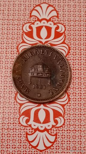 Венгрия 2 филлера 1901
