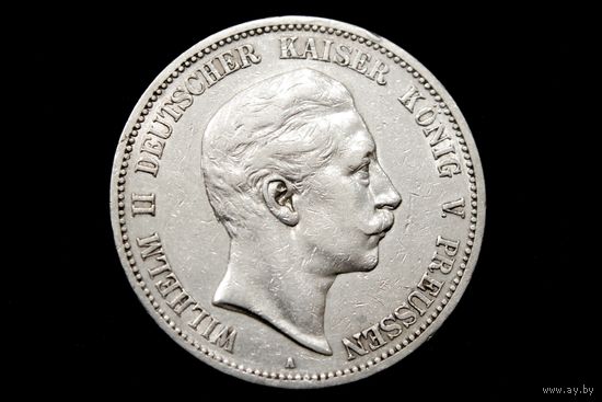 5 марок 1907 г. Пруссия (Германия), Вильгельм II