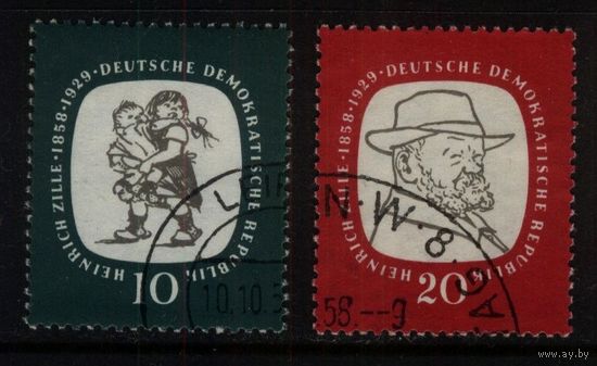 ГЕРМАНИЯ, ГДР - 1958 [Mi. 624-625] Гашеная (DDR01)