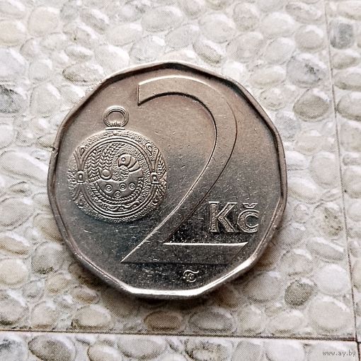 2 кроны 2001 года Чехия. Чешская Республика.