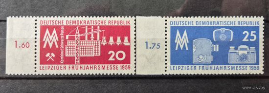 Германия, ГДР 1959 г. Mi.678-679 MNH** полная серия