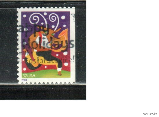 США-2003 (Мих.3791 BD) ,  гаш. , Рождество и Новый год,