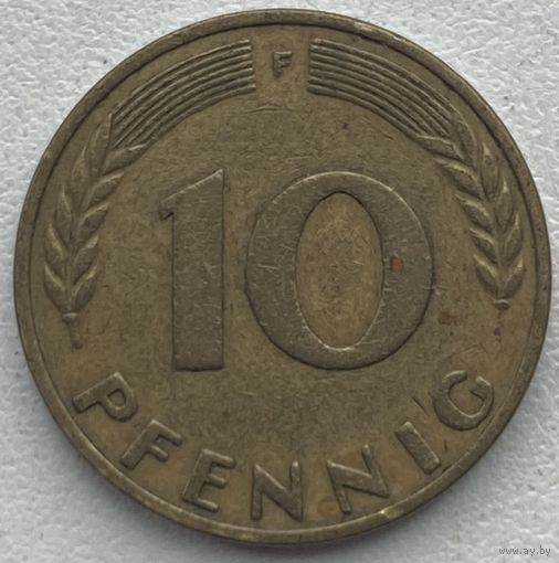 Германия 10 пфеннигов 1970 г. F