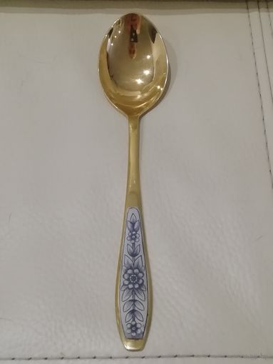 Ложка столовая серебро 875 пробы СССР. Северная Чернь. Вес 60.5гр