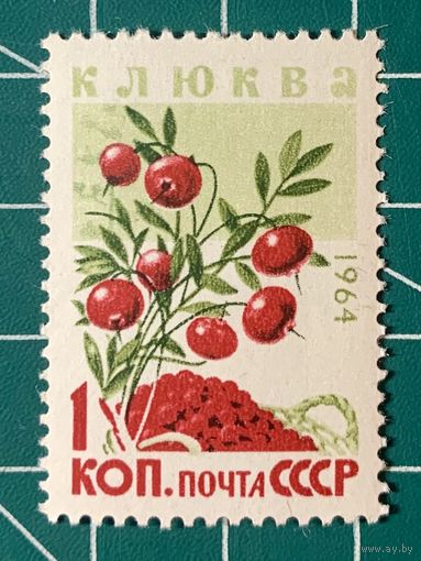 СССР 1964 Из серии Ягоды.  Z 3048  Клюква**.  504