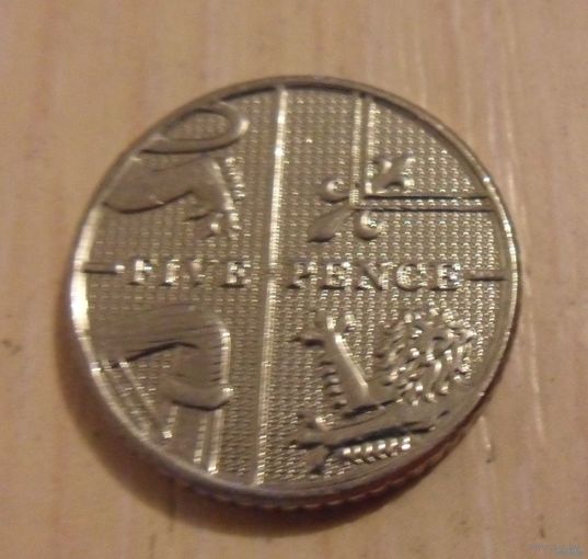 5 пенсов Великобритания 2012 г.в.