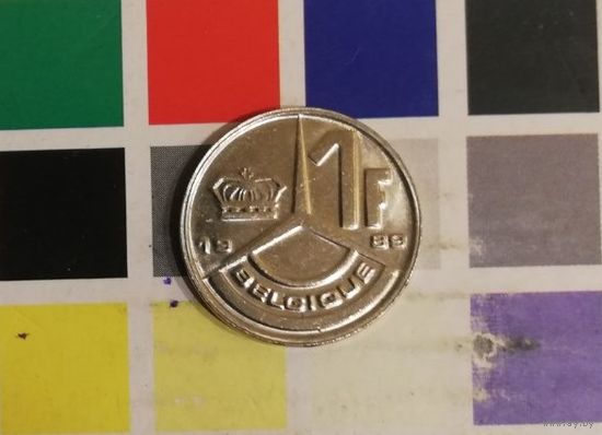 Бельгия 1 франк 1989 , Бодуэн I  BELGIQUE