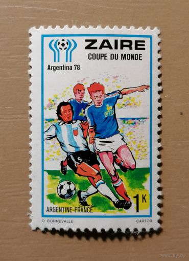 Марка Заир, ЧМ по футболу в Аргентине 1978 г.