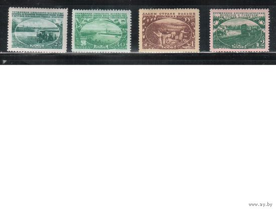 СССР-1951, (Заг.1531-1534),  **( 1 м - *)  , Сельское хозяйство (полная серия)