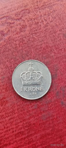 Норвегия 1 крона 1984