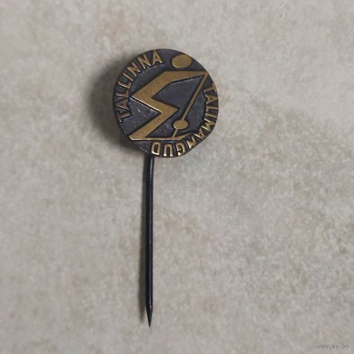 Значок II Зимние игры в Таллине. 1970. Лыжный спорт. Не частый.