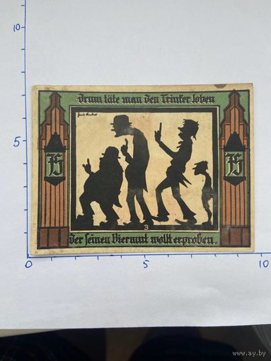 Нодгельд 75 пфеннигов Глахау. Веймарская республика - 0202