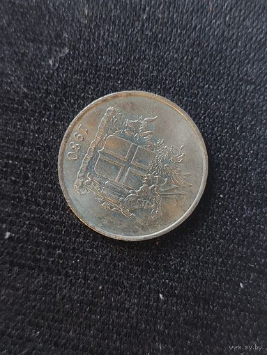 5 крон исландия 1980