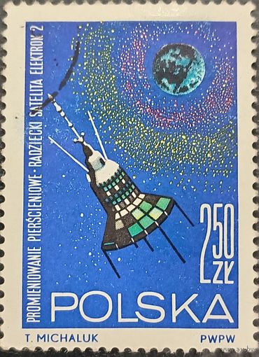 Польша 1964. Советский космический аппарат Электрон-2. Марка из серии