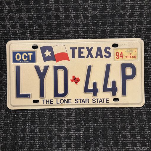 Автомобильный номер США Техас