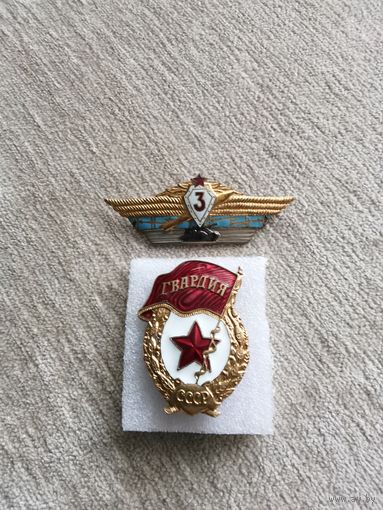 Два знака гвардия и класность