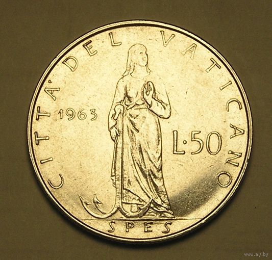 Ватикан, 50 Лир 1963 SPES