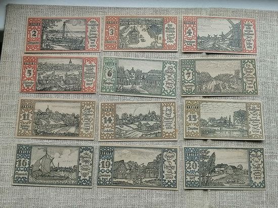 Германия-нотгельд 50  пфенингов  Berlin 1921 12 шт