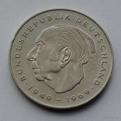 Германия 2 марки. Теодор Хойс. 1986. G