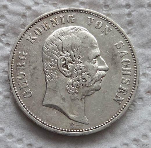 Саксония 5 марок 1903 с блеском