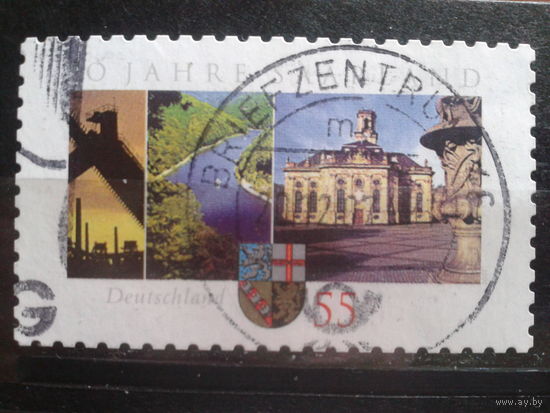 Германия 2007 Саар, герб Михель-1,0 евро гаш