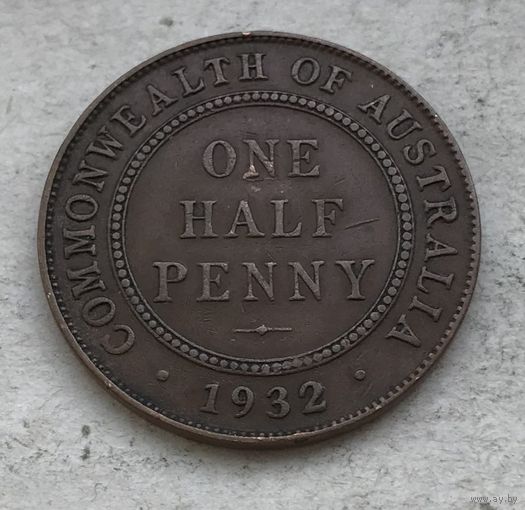 Австралия пол-пенни 1932 Георг V