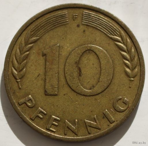 Германия 10 пфеннингов 1950 год F