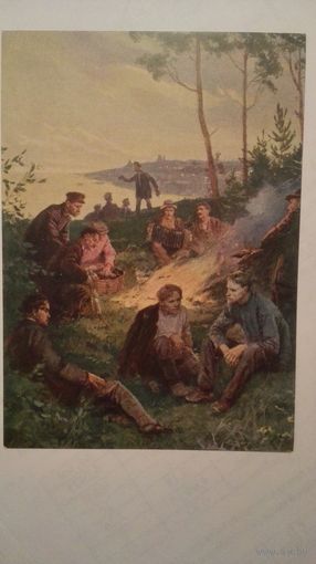 Соцреализм 1957. Серов. Фома и наборщики