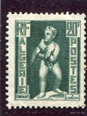 Французский Алжир. Символы страны. Мальчик с орлом