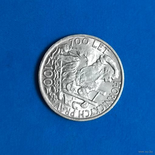 100 крон(1949г.)"700-летию права добычи серебра в Йиглаве".(Чехословакия) Расспродажа!а