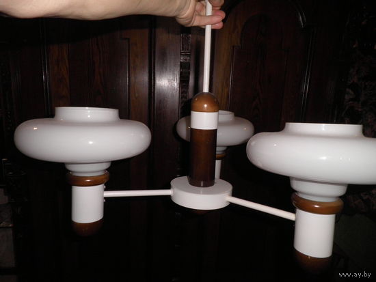 Люстра потолочная ESTOPLAST СССР Эстония 80-е г.РЕДКАЯ!Как новая!С рубля.