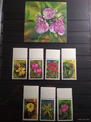 Танзания 1994 г. Цветы.
