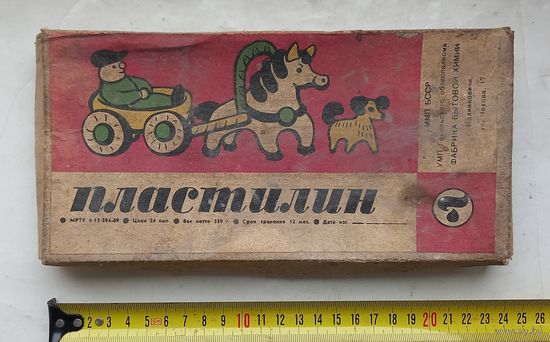 Пластилин.(Коробка от пластилина).69г.