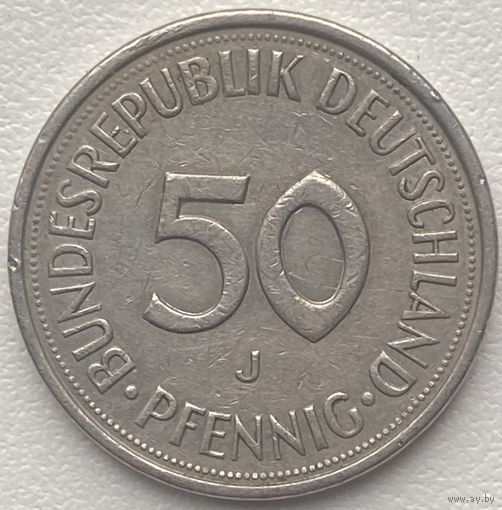 Германия 50 пфеннигов 1985 г. J