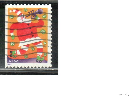 США-2003 (Мих.3790 BD) ,  гаш. , Рождество и Новый год,