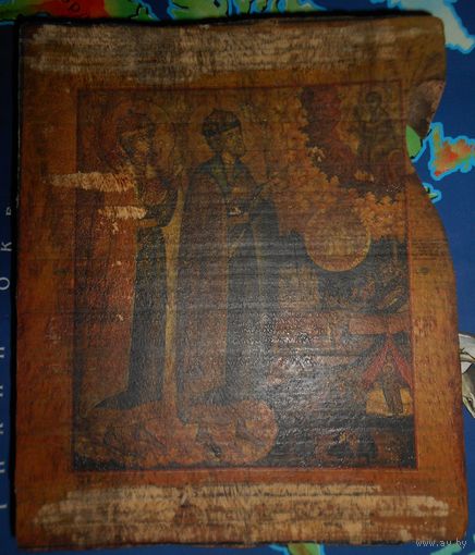 Икона литография на дереве