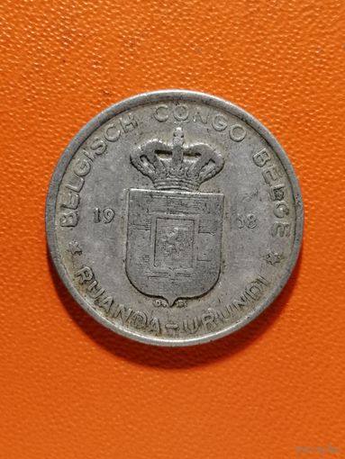 Руанда-Урунди 5 франков (Подопечная территория ООН (1952 - 1960), 1958 год, KM# 3