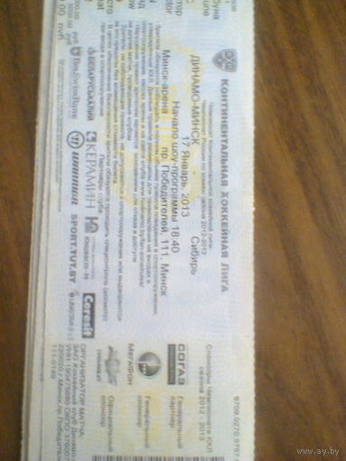17.01.2013--Динамо Минск--Сибирь Новосибирск