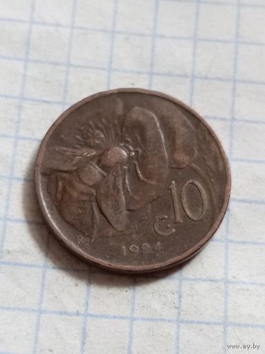 10 чентезимо 1924 года
