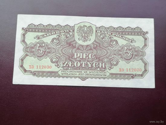 Польша 5 злотых 1944