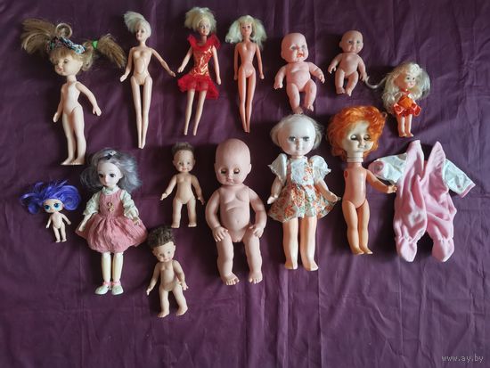 Куколки куклы пупсы разные около 2 кг с 1 рубля