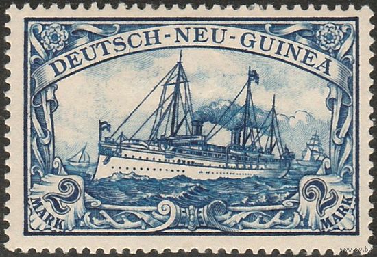 Германия Колонии Новая Гвинея 1900 Яхта Гогенцоллерн Стандарт DR-NG 17 MLH