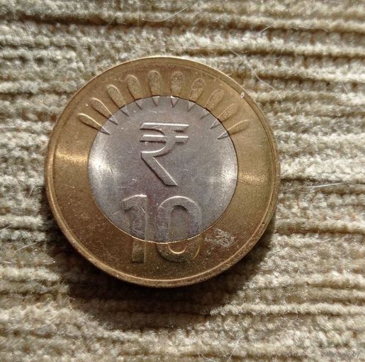 Werty71 Индия 10 рупий 2012 биметалл