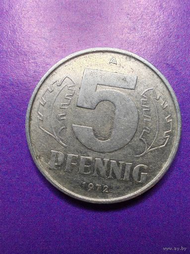 Германия ГДР 5 пфеннингов 1972 А